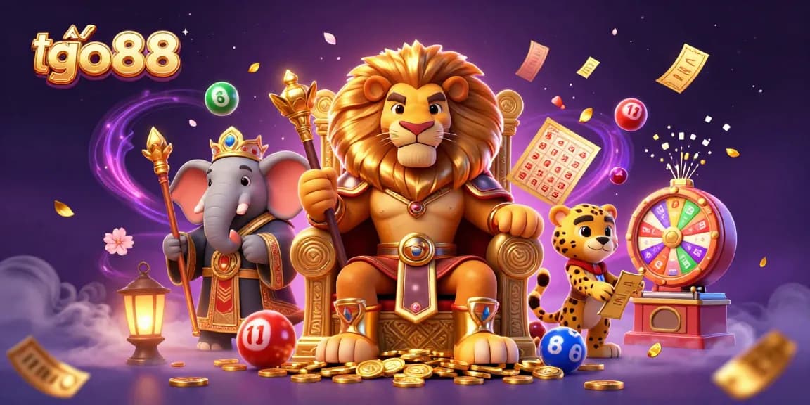 Play tải go88 as a fierce lion king reigns over a dynamic casino scene filled with excitement.