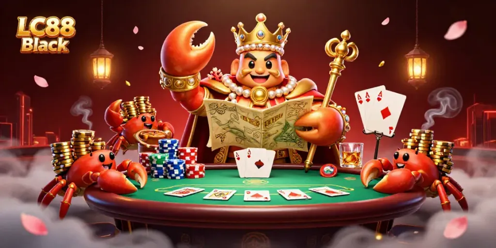 Engage in high-stakes gaming with LC88 Black’s immersive casino experience, featuring lively characters and rich visuals.