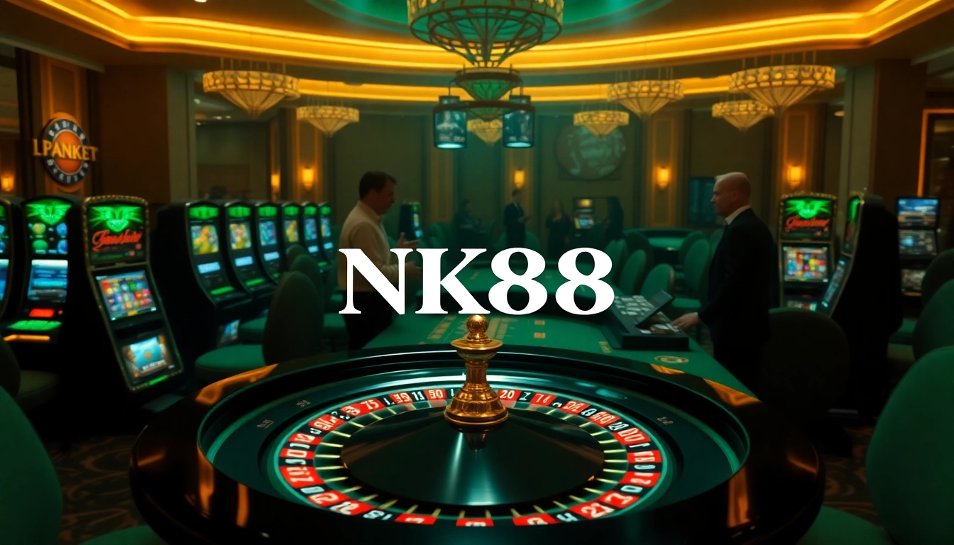 Experience thrilling gameplay at NK88 casino with engaging slot machines and exciting betting tables.