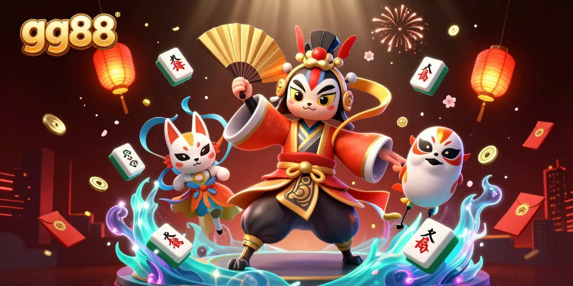 Engage with gg88's vibrant casino scene featuring dynamic characters and game elements.
