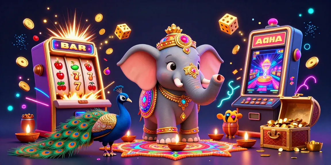 Celebrate FUN88 with a vibrant scene showcasing a jackpot explosion from a slot machine amidst colorful gaming elements.